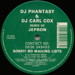 Carl Cox - Jepron (DJ Phantasy Remix)