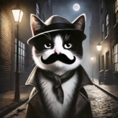 Mustached Feline Vigilante