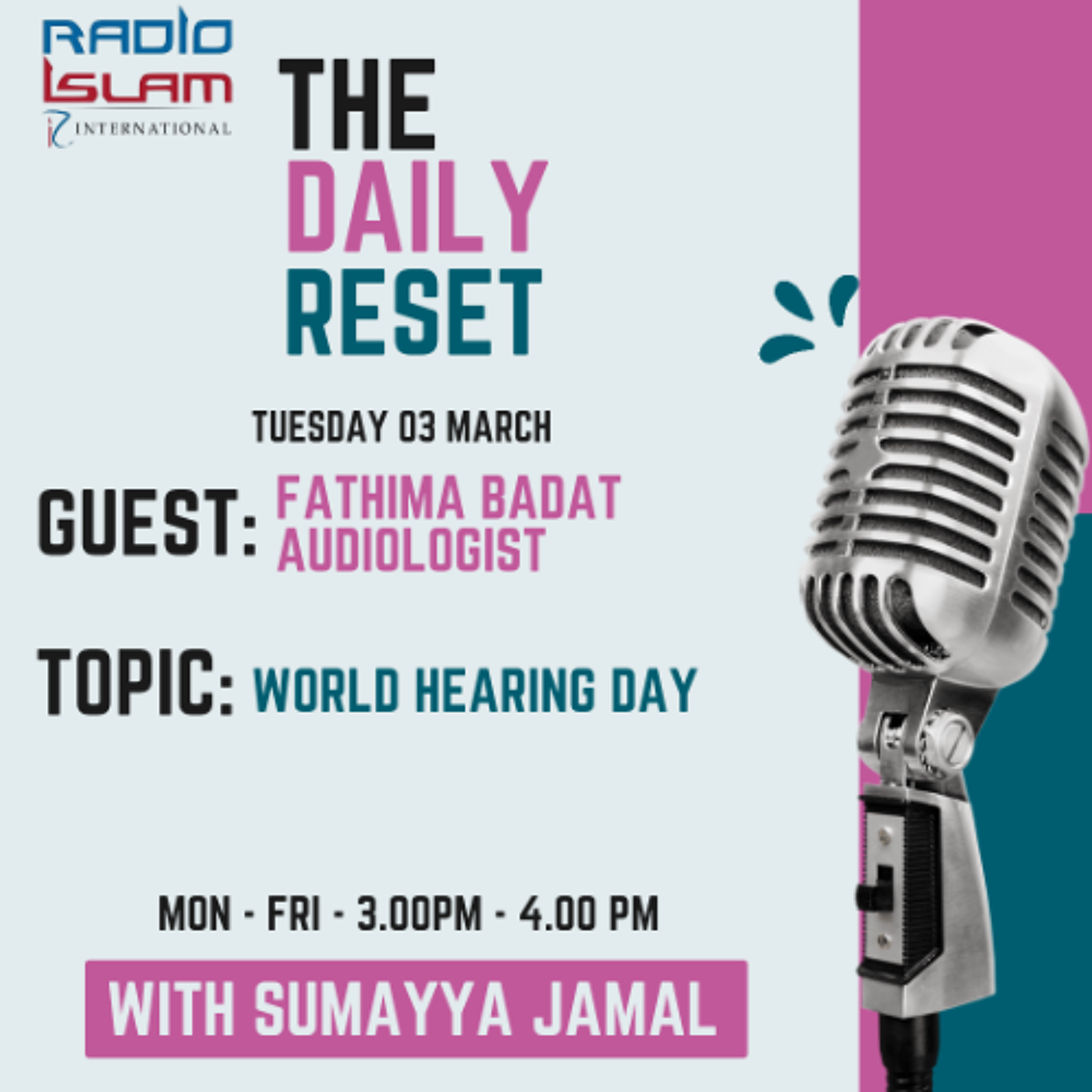 World Hearing Day Guest: Audiologist Fathima Badat