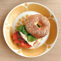 Lox and Cream Cheese Bagel