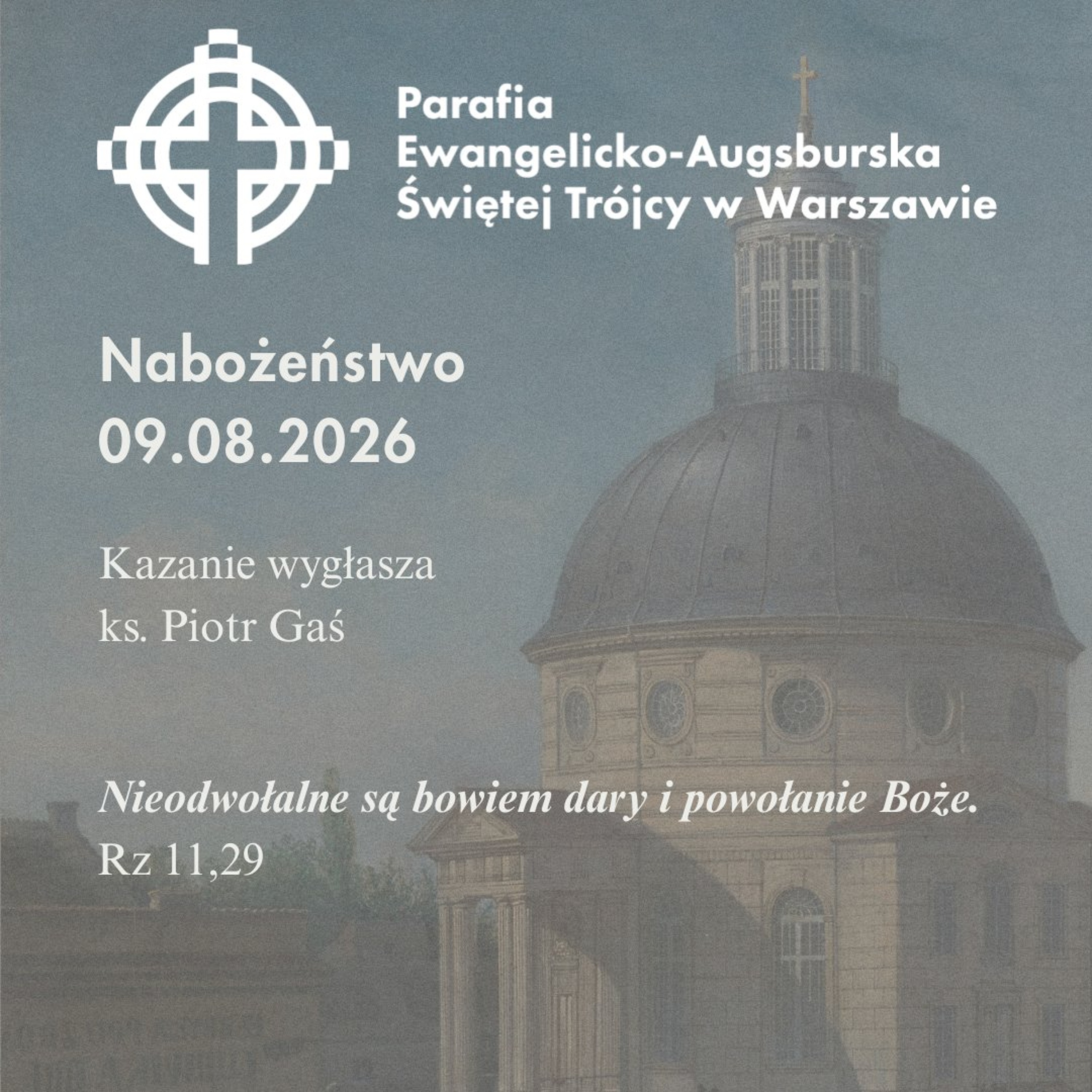 Niedziela ze Słowem, rozważanie z nabożeństwa 9 sierpnia 2026 episode artwork