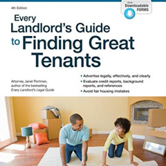 VIEW EPUB 💏 Every Landlord's Guide to Finding Great Tenants by  Janet Portman Attorn
