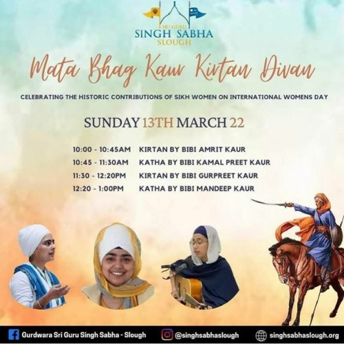 Singh Sabha Gurudwara Slough – International Womens’ Day – Bibi Mandeep Kaur