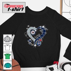 Winnipeg Jets go Jets go hockey heart shirt