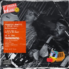 FEDERICO BONETTI x JETLAG meets Rollercoaster (w/ Gutta & Mr.Chaff) @ Maden Club (Sardinia) 25.07.24