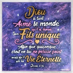 Jeudi 30.10.2025 • Emmanuel I. • Car Dieu a tant aimé le monde...