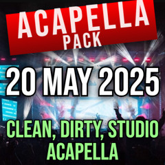 Free Acapella Pack, Dirty, Clean Studio, Dance, EDM, Hip-Hop, Acapellas Vol.08 - 52 Tracks