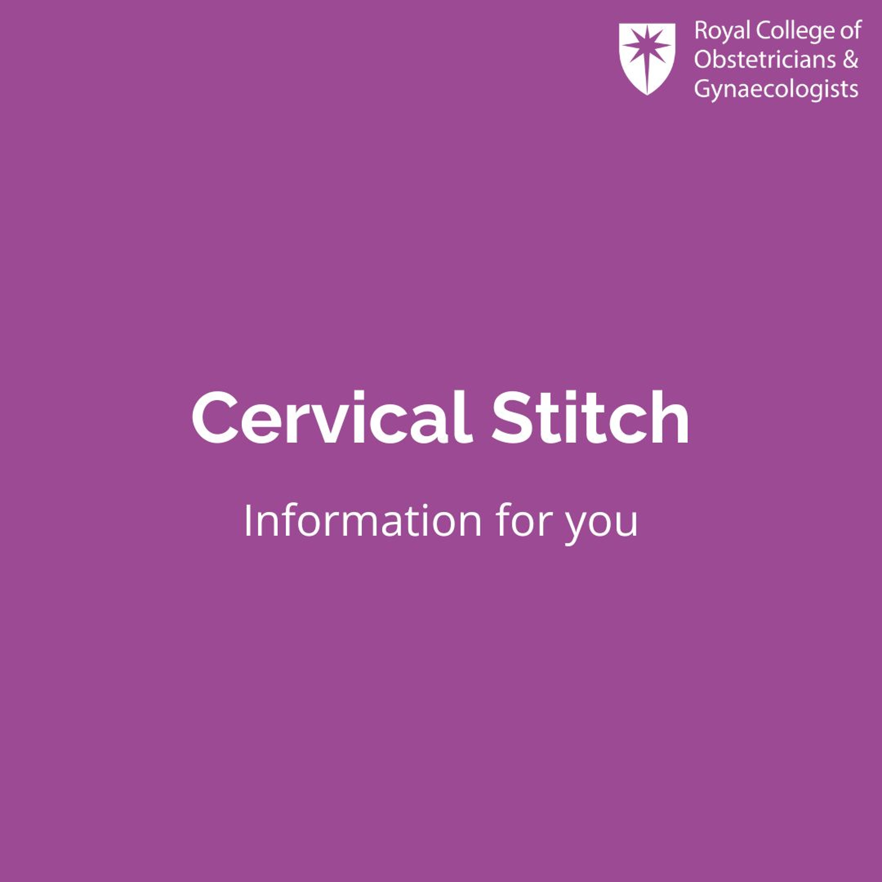 Cervical stitch