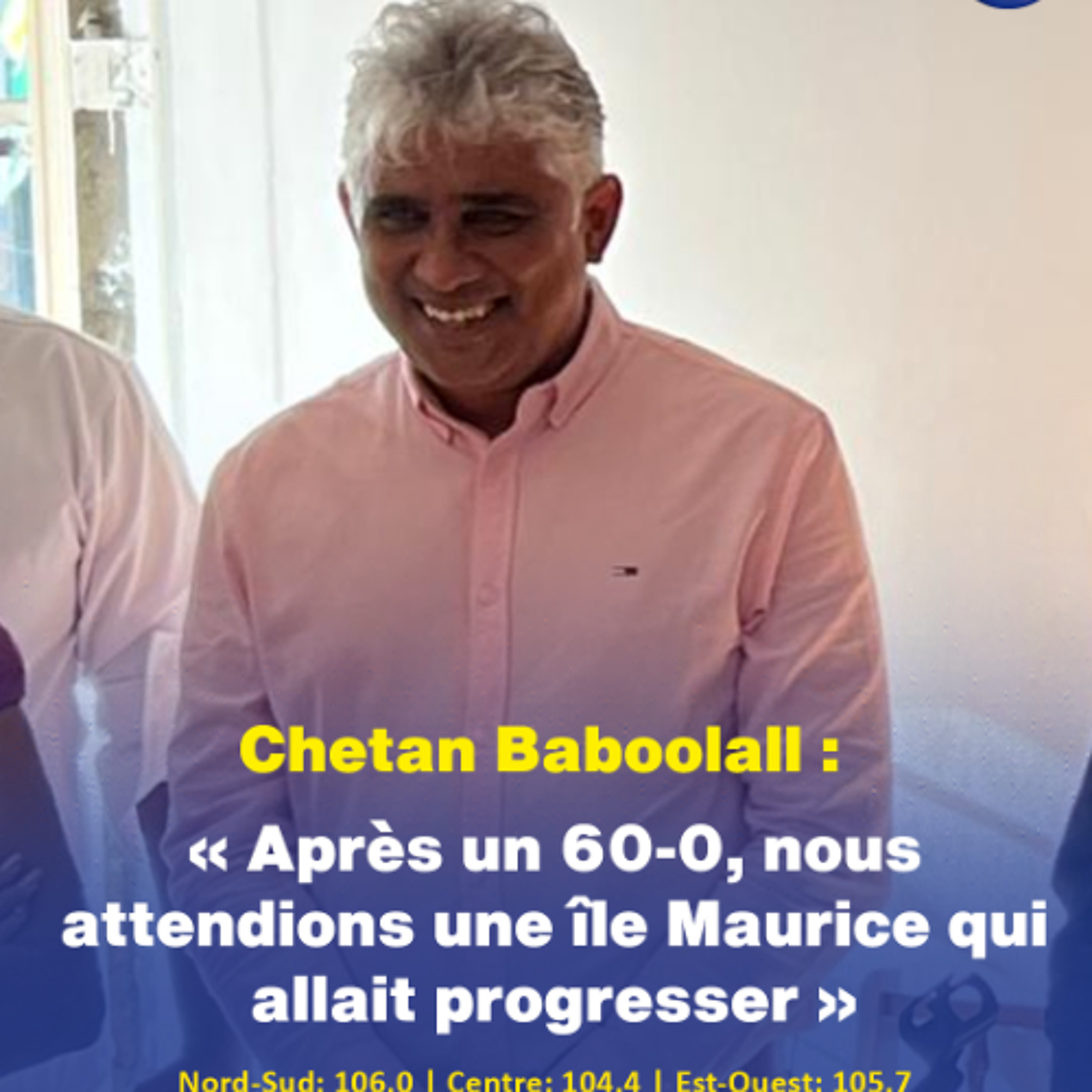 Chetan Baboolall : « Après un 60-0, nous attendions une île Maurice qui allait progresser »