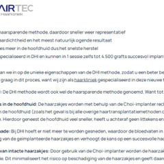 Dhi methode haartransplantatie