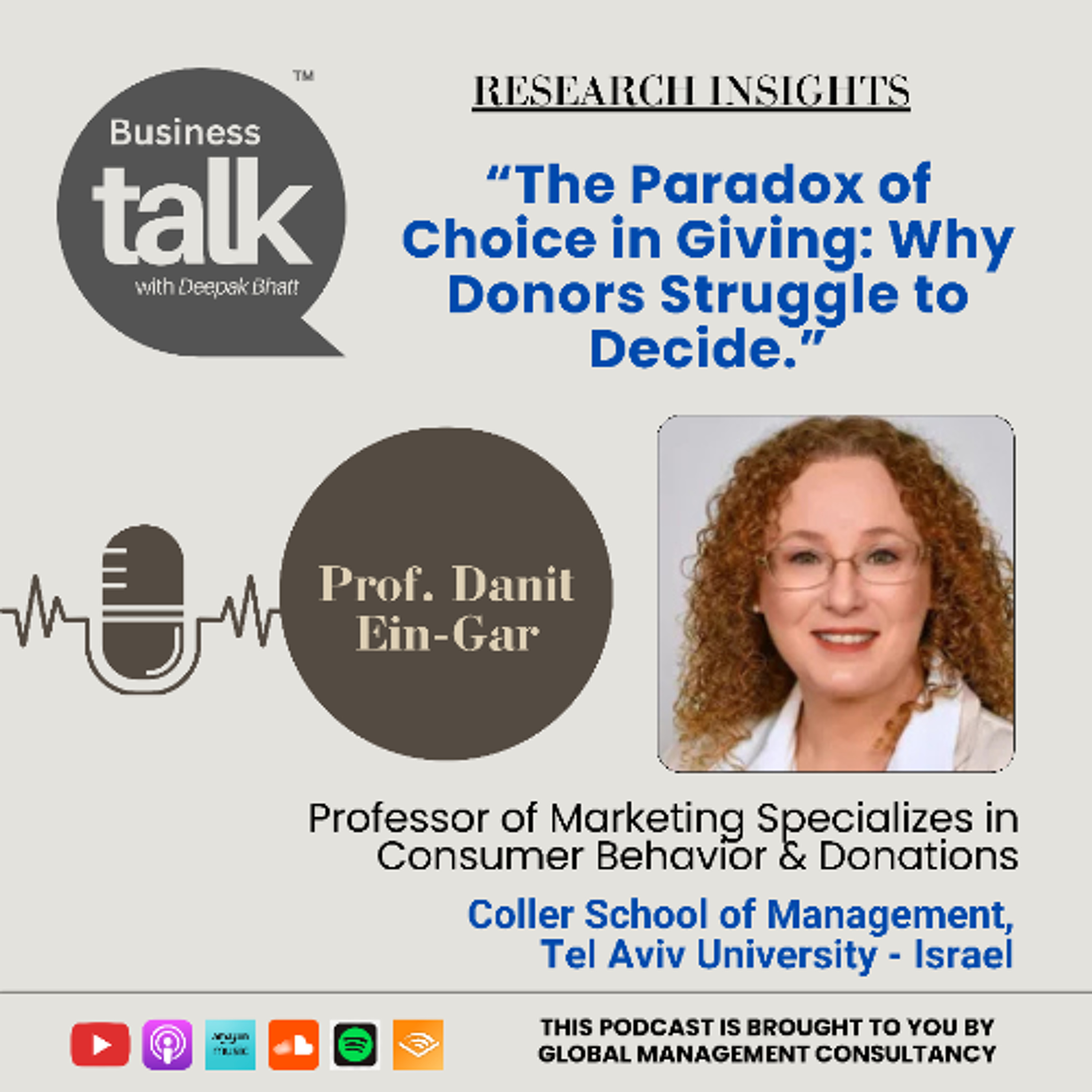 Why Too Many Charity Options Can Overwhelm Donors - Dr. Danit Ein-Gar Explains episode artwork