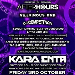 AFTER HOURS X VILLAINOUS DNB DJ COMP [CRIXX]