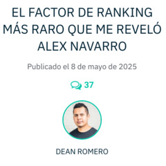 Post 1º de DeanRomero.com [audio-reseña] hablando de SEO