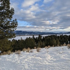 Snowy Hill in the Mountains