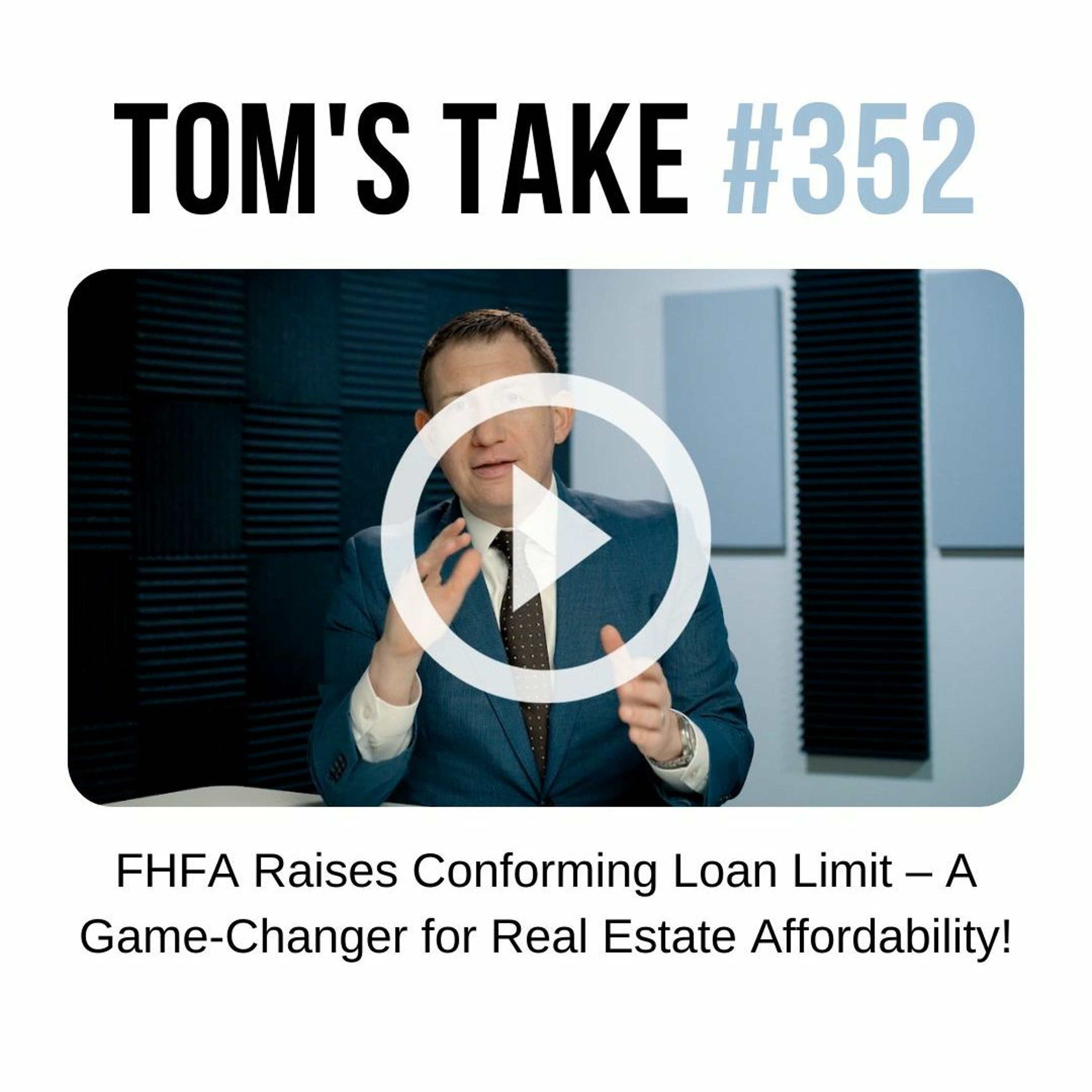 A Game-Changer for Real Estate Affordability! - Tom's Take 352 episode artwork