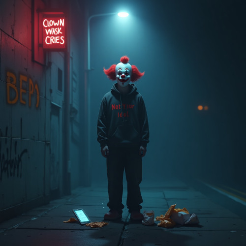 Clown Mask Cries