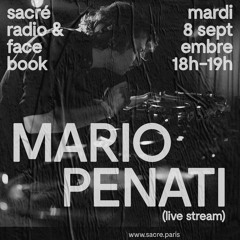 Mario Penati: live from Sacré Discobar (Sept.2020)