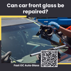 Can car front glass be repaired?