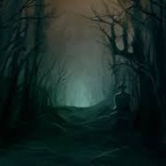 Dark gloomy forest.