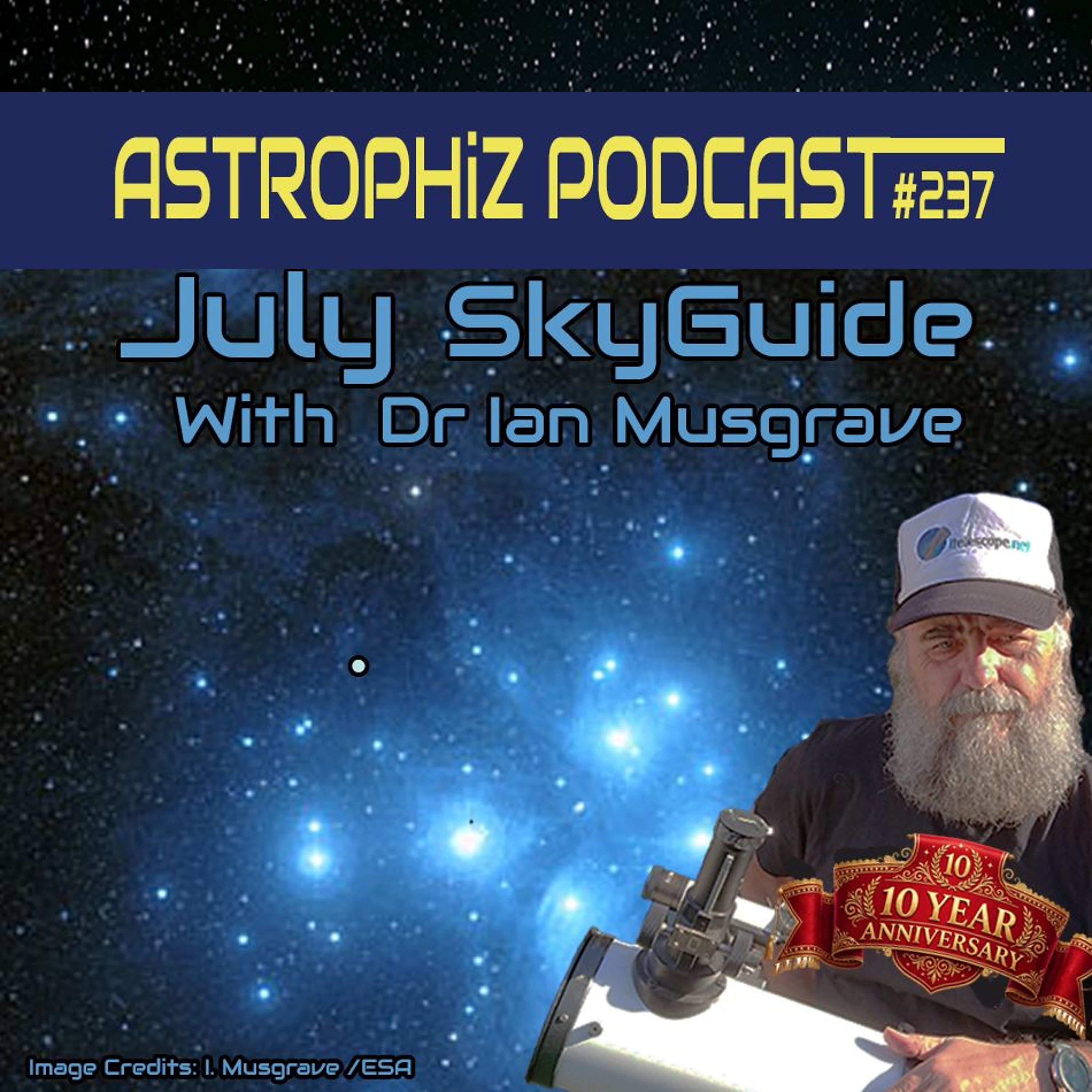 Astrophiz 237: July 2026 Sky Guide episode artwork