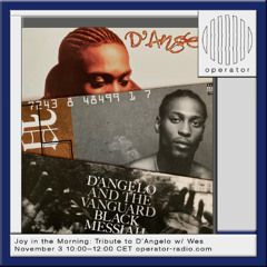 Joy in the Morning #21 - Tribute to D'Angelo @ Operator Radio - 03.11.25