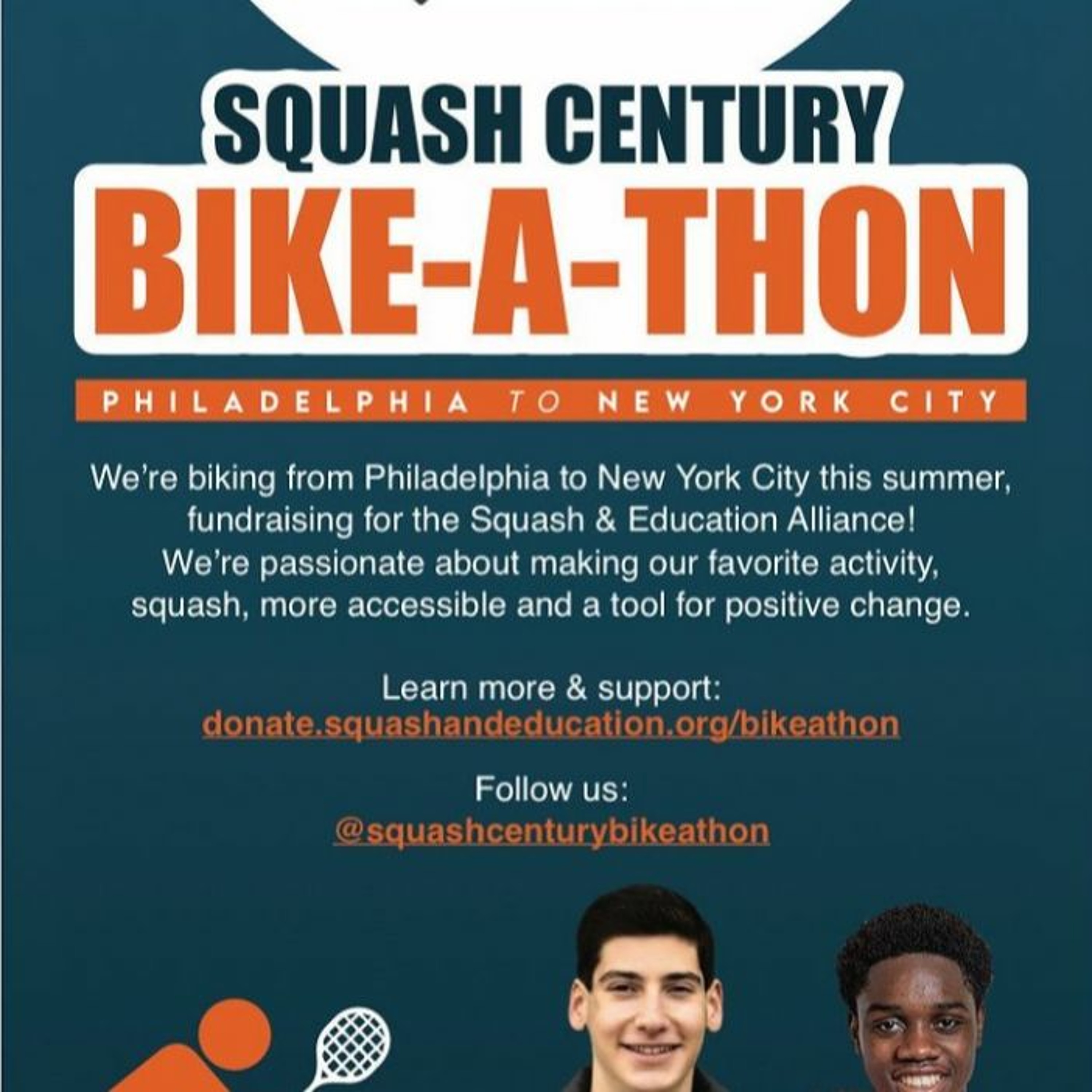 Episode 191 Max Good And Caleb Boateng - The Squash Century Bikeathon episode artwork