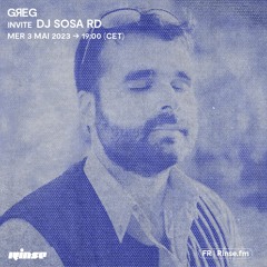 GЯEG invite DJ SOSA RD - 03 Mai 2023