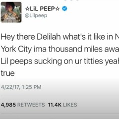Lil Peep - Hey There Delilah (AI Cover)