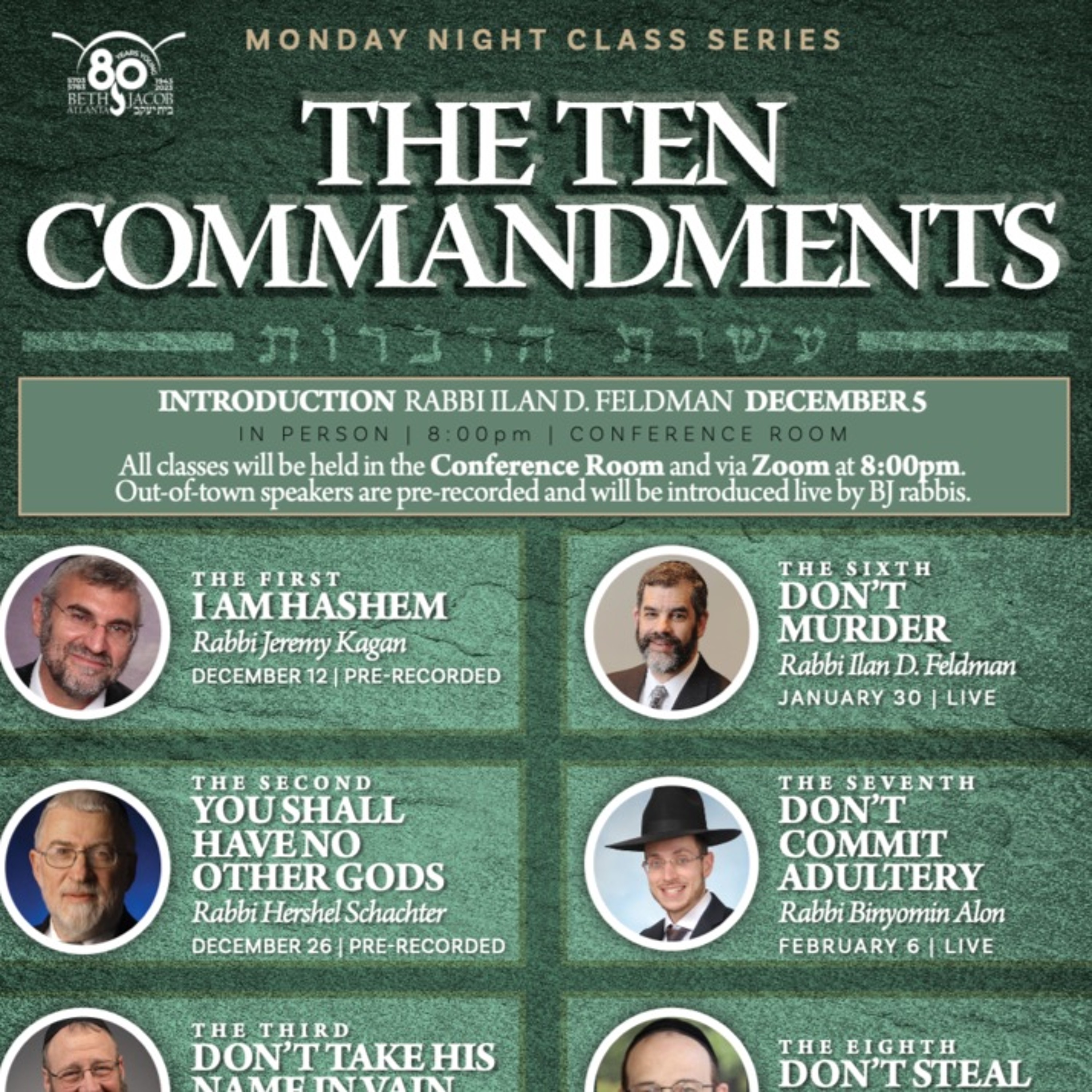 The Ten Commandments #7 Don't Commit Adultery - Rabbi Binyomin Alon episode artwork
