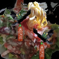 🔥hot🔥 pasta🍜  ❄️cold❄️ salad 🥗 (with spicy cashew garlic sauce)