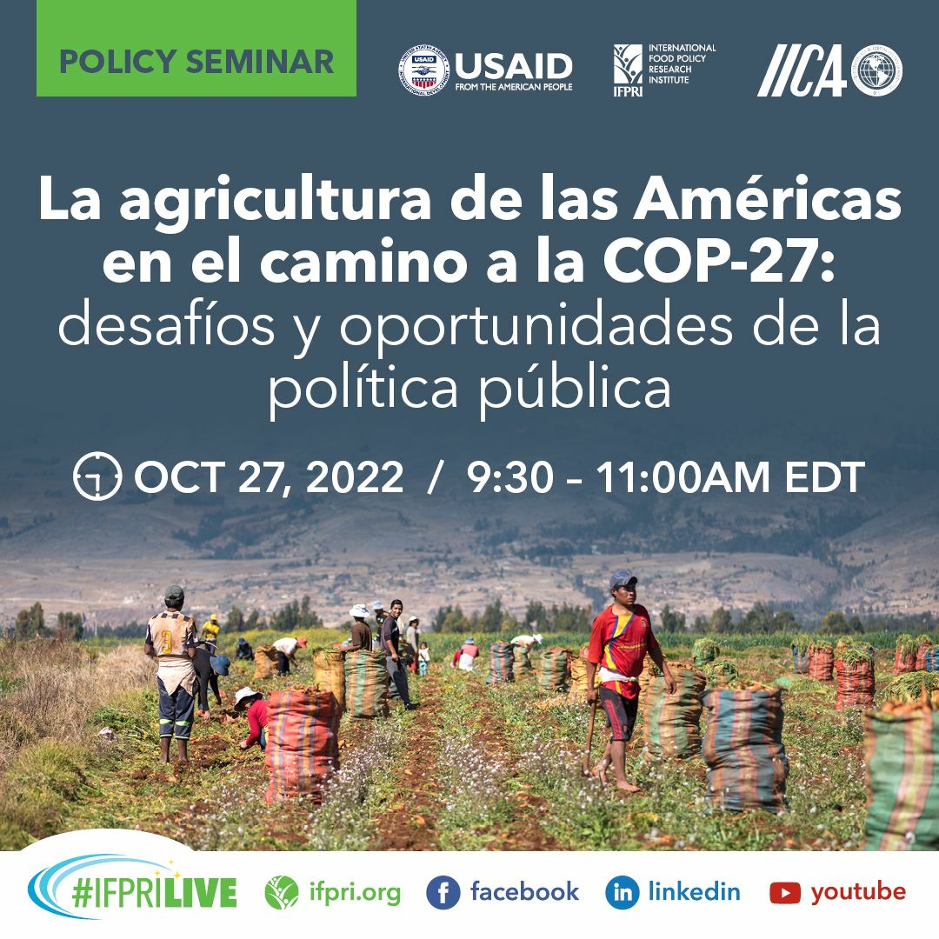 La agricultura de las Américas en el camino a la COP27 episode artwork