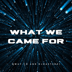 WHAT WE CAME FOR (DJMASTERX1 MIX)