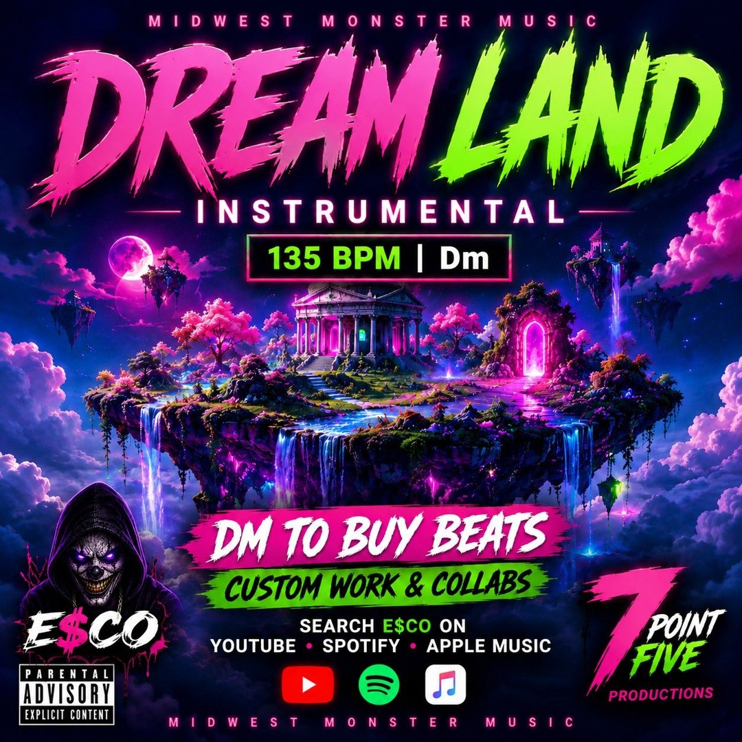 Stream Dream land Instrumental 135Bmp Dm by E$CO | Listen online