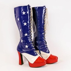 Stars and stripes knee high boots