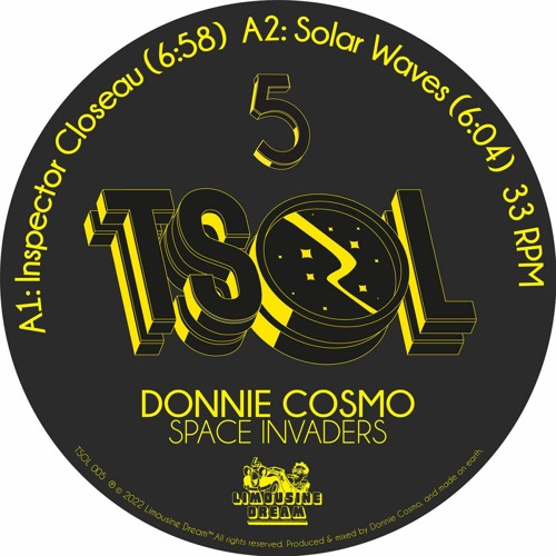 Premiere : Donnie Cosmo - Space Invaders (TSOL005)