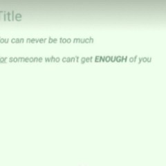 Kinoti Kinyua - Enough