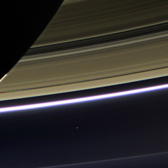 near Saturn's rings