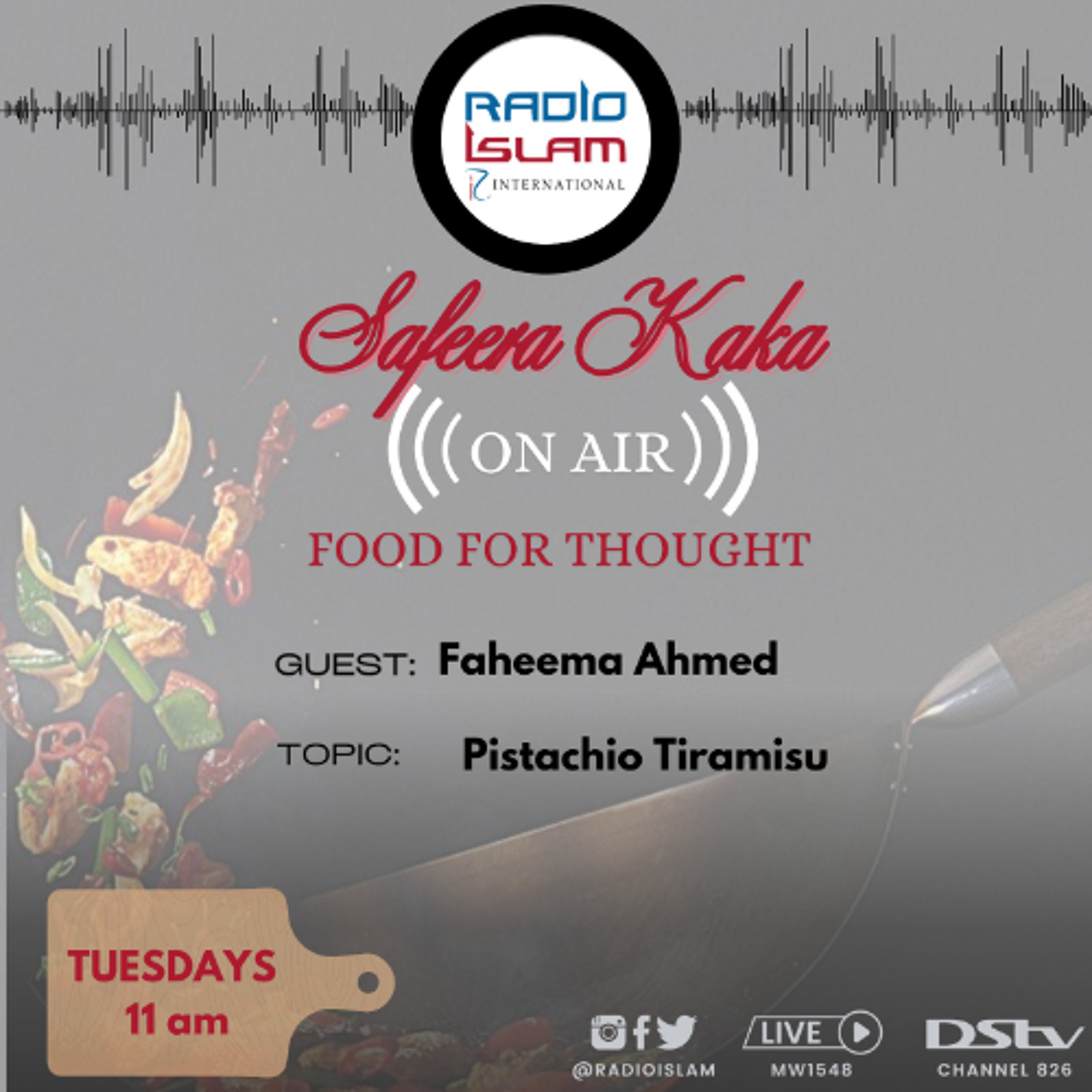 Pistachio Tiramisu: Faheema Ahmed
