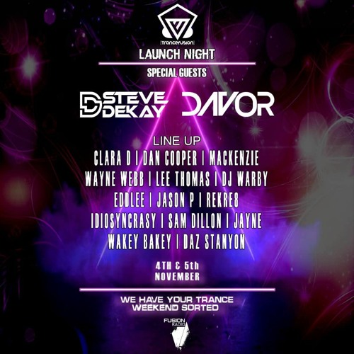 TRANCEFUSION Launch Night - Fusion Radio 4th Nov - 2023