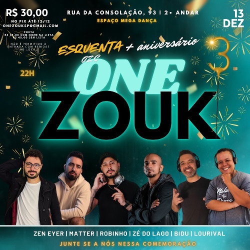 One Zouk: Esquenta OZC & Aniversario