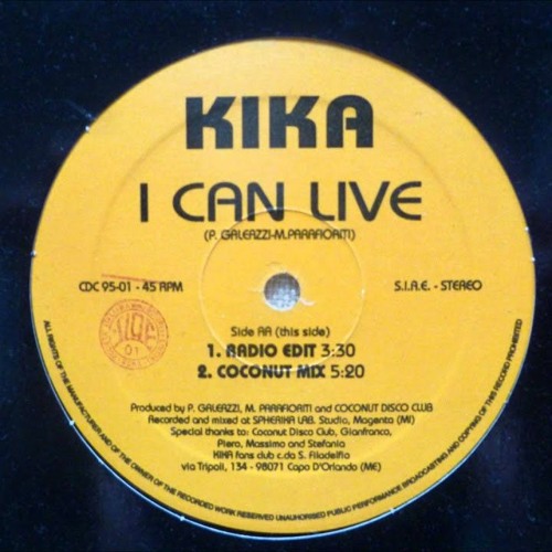 Kika - I Can Live (Sparx Remix) [SAMPLE]