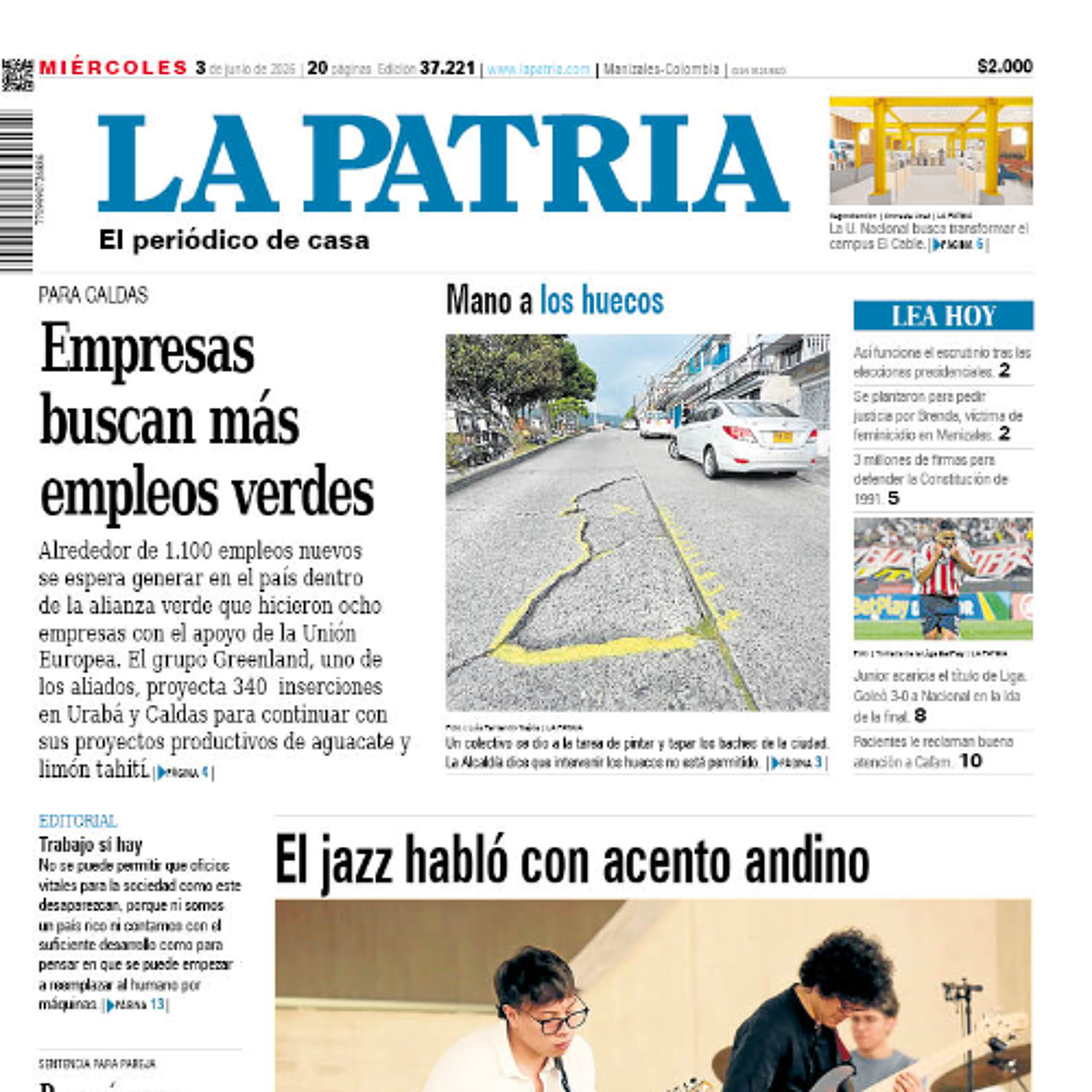 1. Titulares del informativo de la mañana - 3 de junio episode artwork