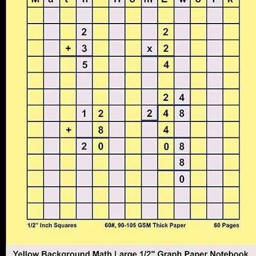 Yellow Bar Math Stream ⏳ DOWNLOAD PDF Yellow Background Math Large 1/2