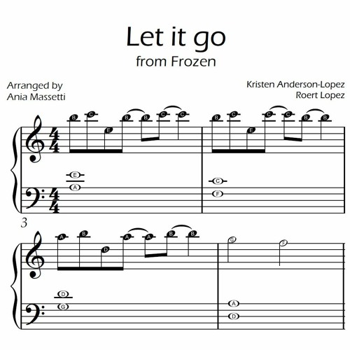 Stream Let it go from Frozen - easy piano arrangement by piano teacher by Piano  Sheet Music | Listen online for free on SoundCloud
