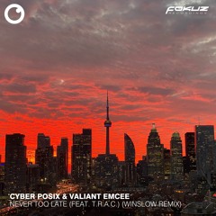 Cyber Posix & Valiant Emcee - Never Too Late (Feat. T.R.A.C.) (Winslow Remix)