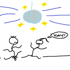 Dancing on a flat spacious butthole with disco balls!!!