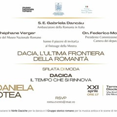 “Dacica, il tempo che si rinnova”, moda e storia alle Terme di Diocleziano