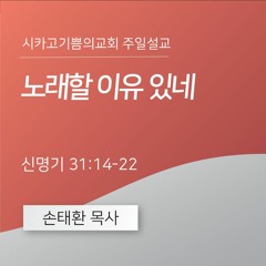 노래할 이유 있네 | 손태환 목사 | 시카고 기쁨의 교회 - 20240428
