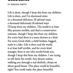 52 Good Bones by Maggie Smith