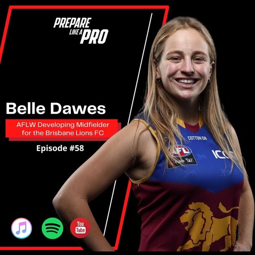 #58 - Belle Dawes AFLW Inside Midfielder for the Brisbane Lions